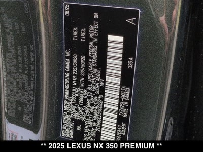 2025 Lexus NX 350 Premium