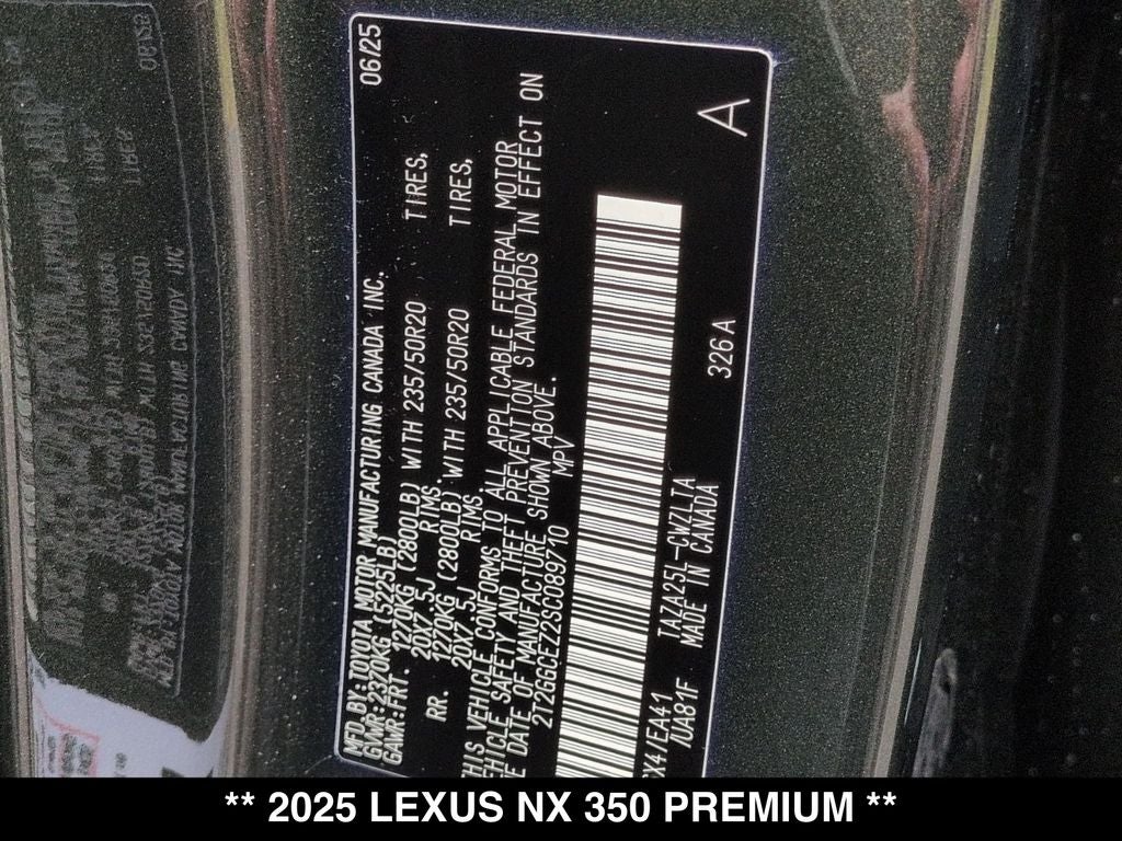 2025 Lexus NX 350 Premium