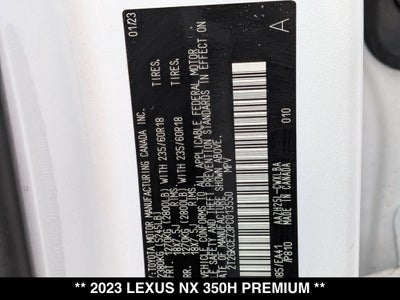 2023 Lexus NX 350h Premium