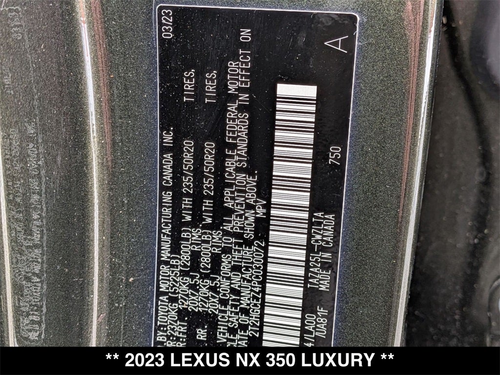 2023 Lexus NX 350 Luxury