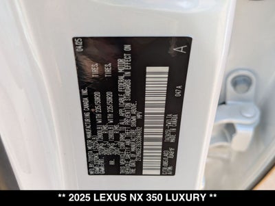 2025 Lexus NX 350 Luxury