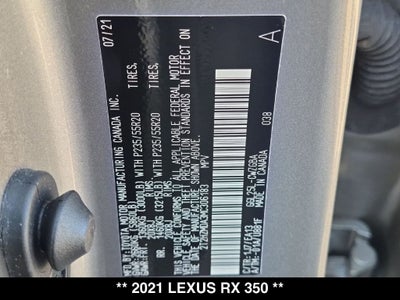 2021 Lexus RX 350
