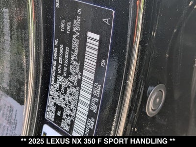 2025 Lexus NX 350 F SPORT Handling
