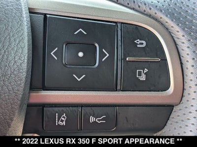 2022 Lexus RX 350 F Sport