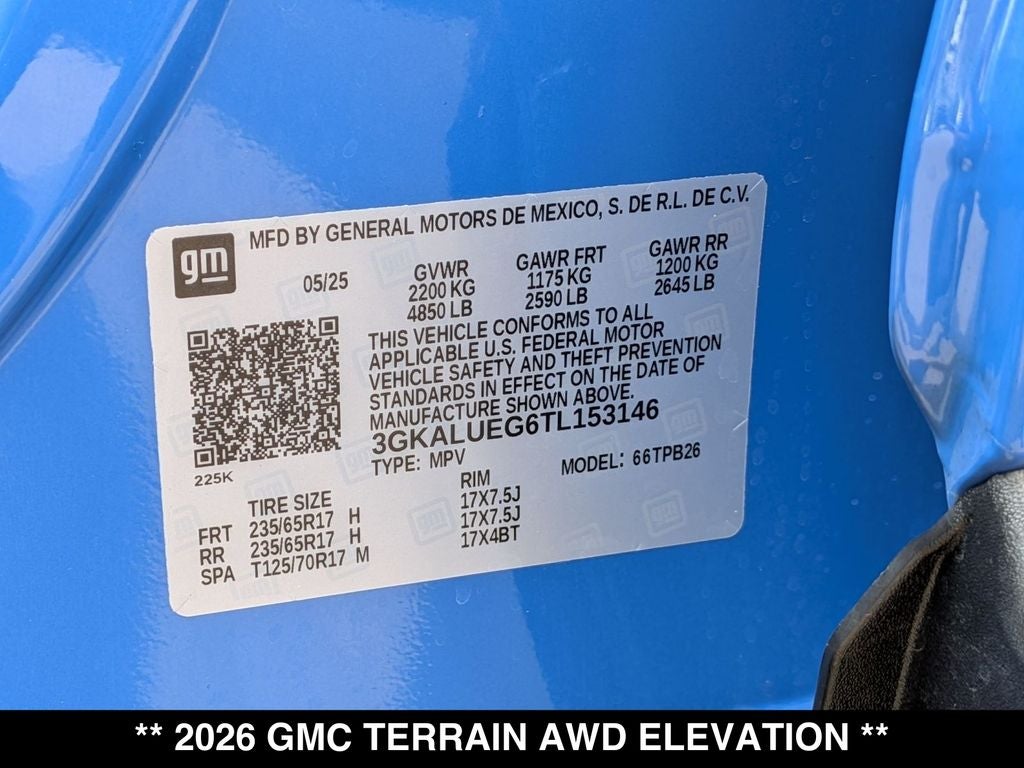 2026 GMC Terrain Elevation