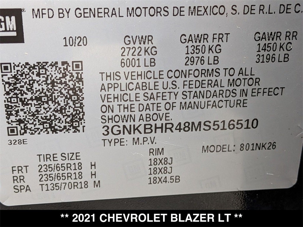 2021 Chevrolet Blazer LT