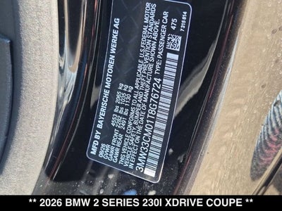 2026 BMW 230i 230i xDrive