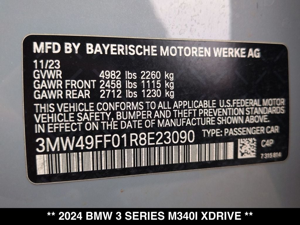2024 BMW 3 Series M340i xDrive