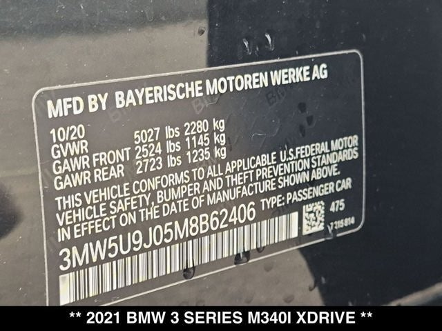 2021 BMW 3 Series M340i xDrive