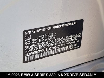 2026 BMW 330i 330i xDrive