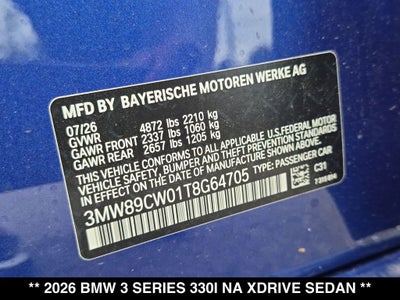 2026 BMW 330i 330i xDrive