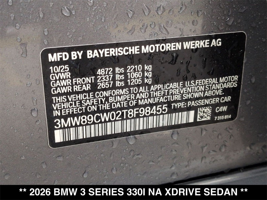 2026 BMW 330i 330i xDrive