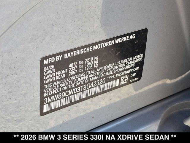 2026 BMW 330i 330i xDrive