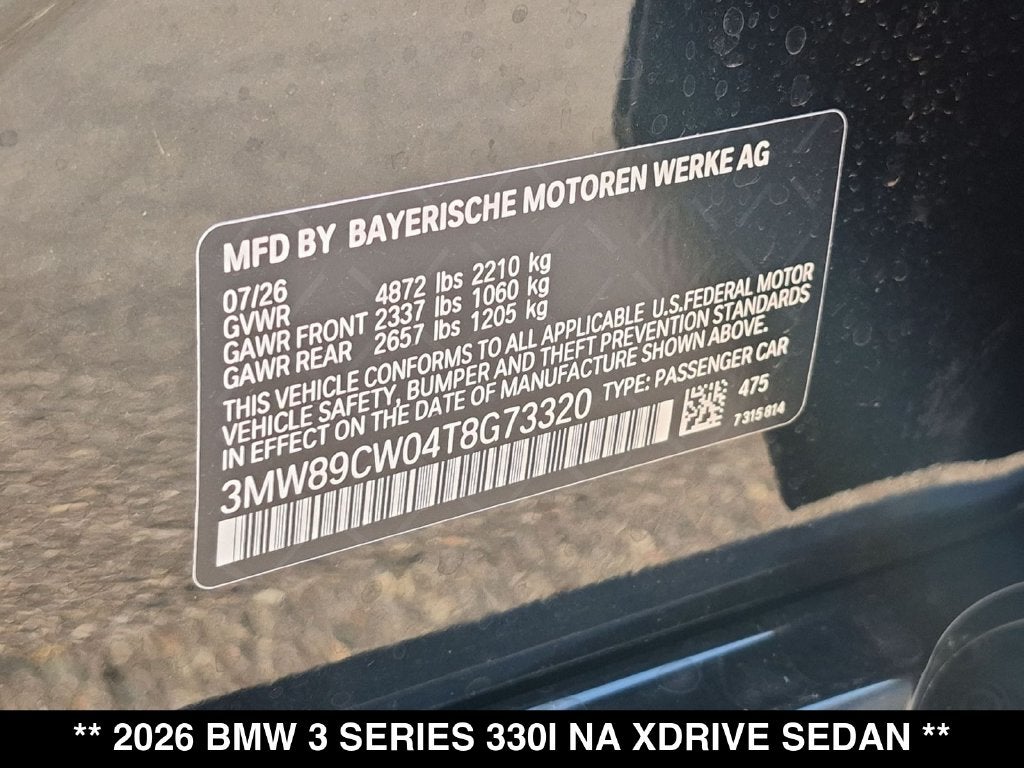 2026 BMW 330i 330i xDrive