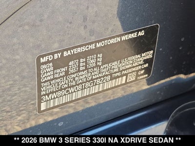 2026 BMW 330i 330i xDrive
