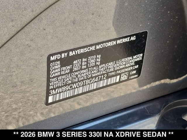 2026 BMW 330i 330i xDrive