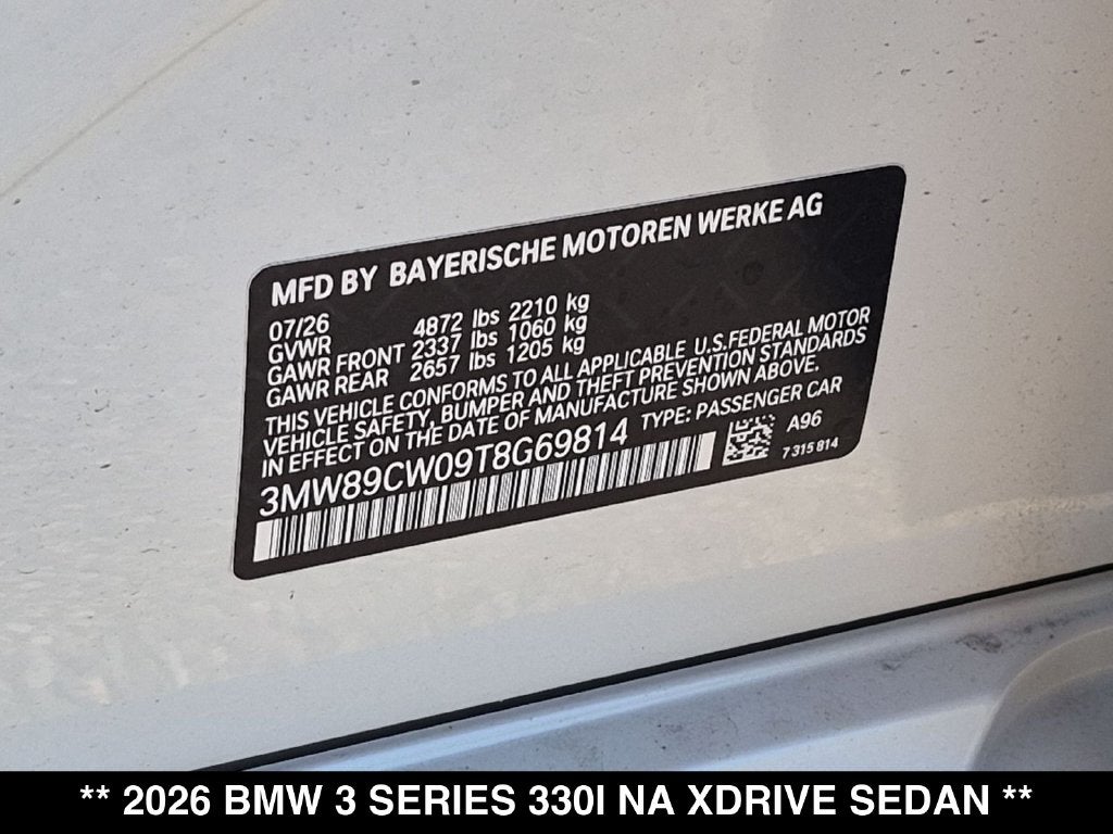 2026 BMW 330i 330i xDrive