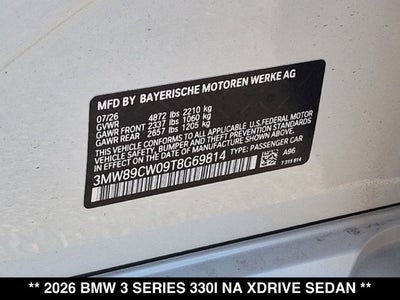 2026 BMW 330i 330i xDrive