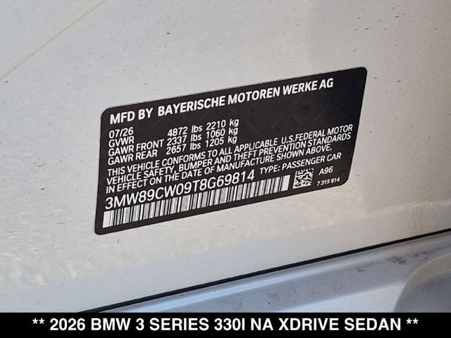 2026 BMW 330i 330i xDrive
