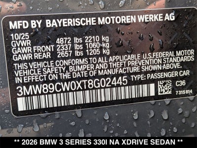 2026 BMW 330i 330i xDrive