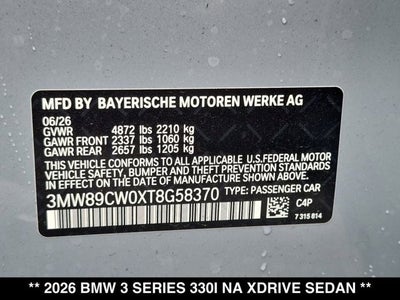 2026 BMW 330i 330i xDrive