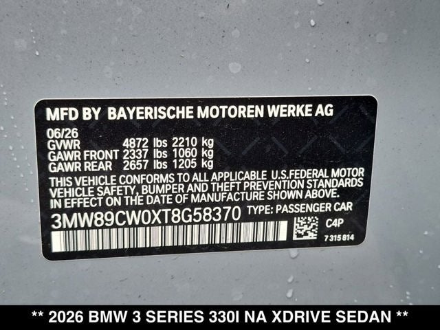 2026 BMW 330i 330i xDrive