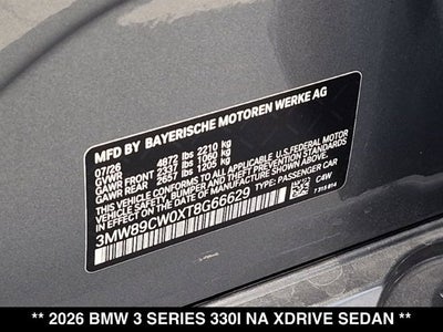 2026 BMW 330i 330i xDrive