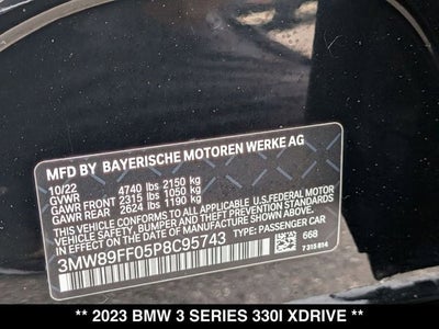 2023 BMW 330i xDrive 330i xDrive