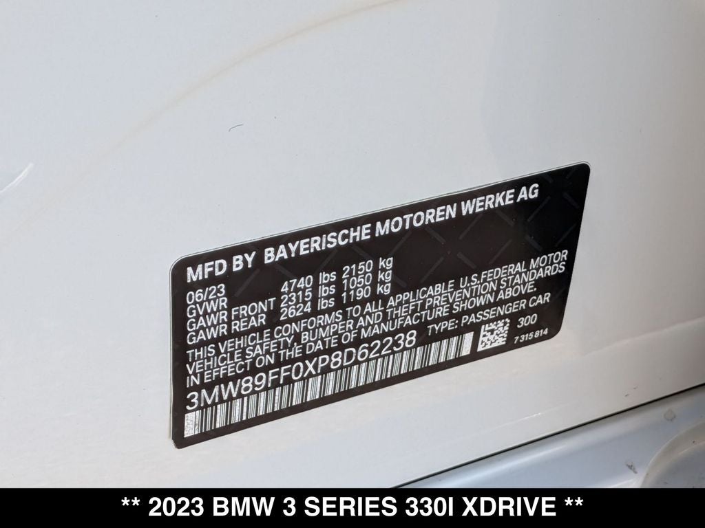 2023 BMW 330i xDrive 330i xDrive
