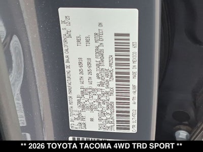 2026 Toyota Tacoma TRD Sport