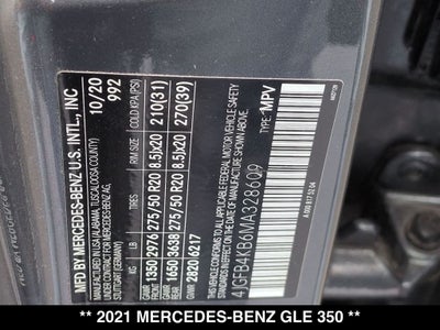 2021 Mercedes-Benz GLE GLE 350 4MATIC®
