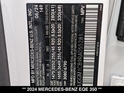 2024 Mercedes-Benz EQE 350 SUV 4MATIC®