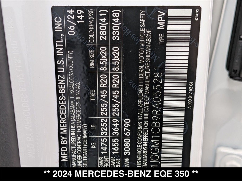 2024 Mercedes-Benz EQE 350 SUV 4MATIC®