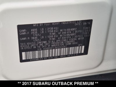2017 Subaru Outback 2.5i Premium