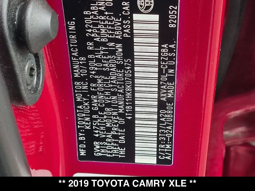 2019 Toyota Camry XLE