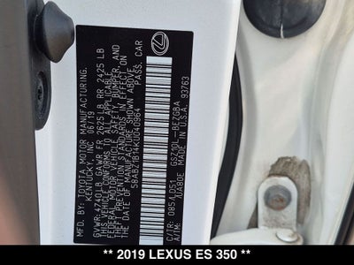 2019 Lexus ES 350