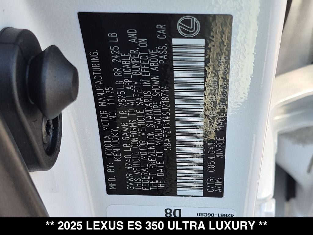 2025 Lexus ES 350 Ultra Luxury