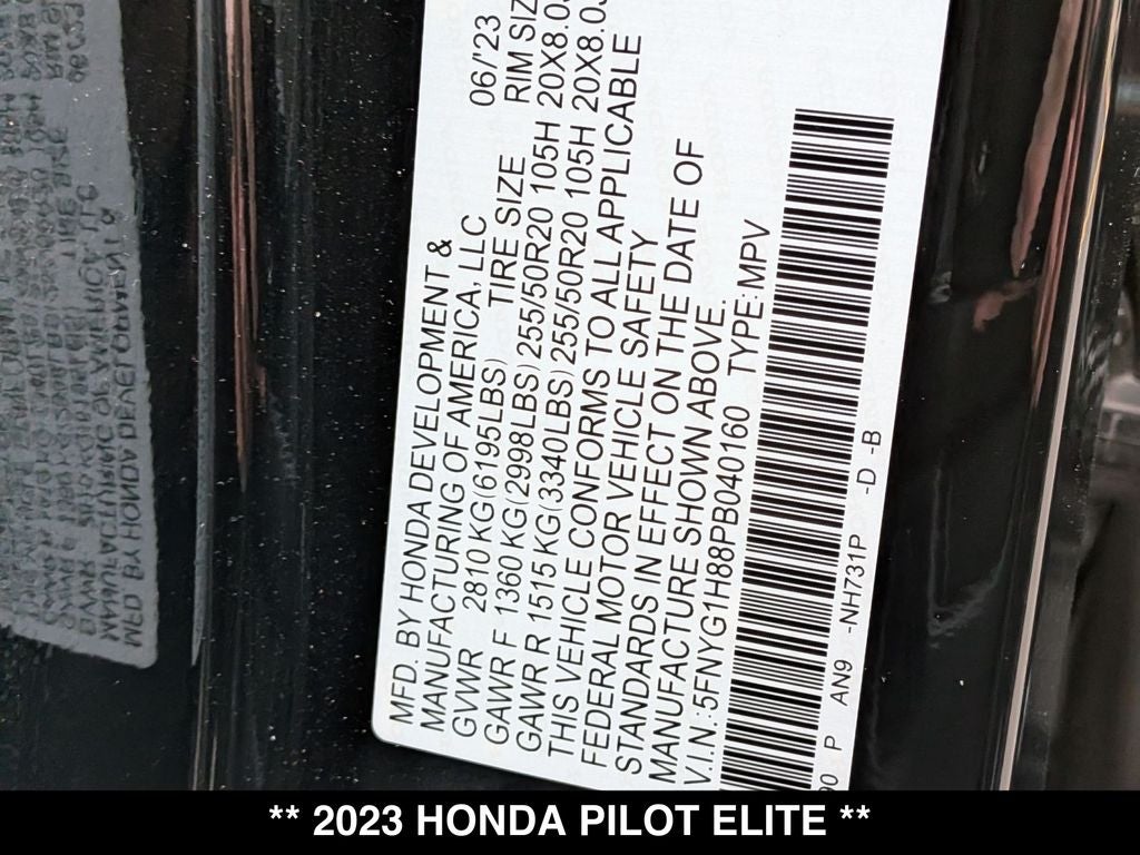 2023 Honda Pilot Elite
