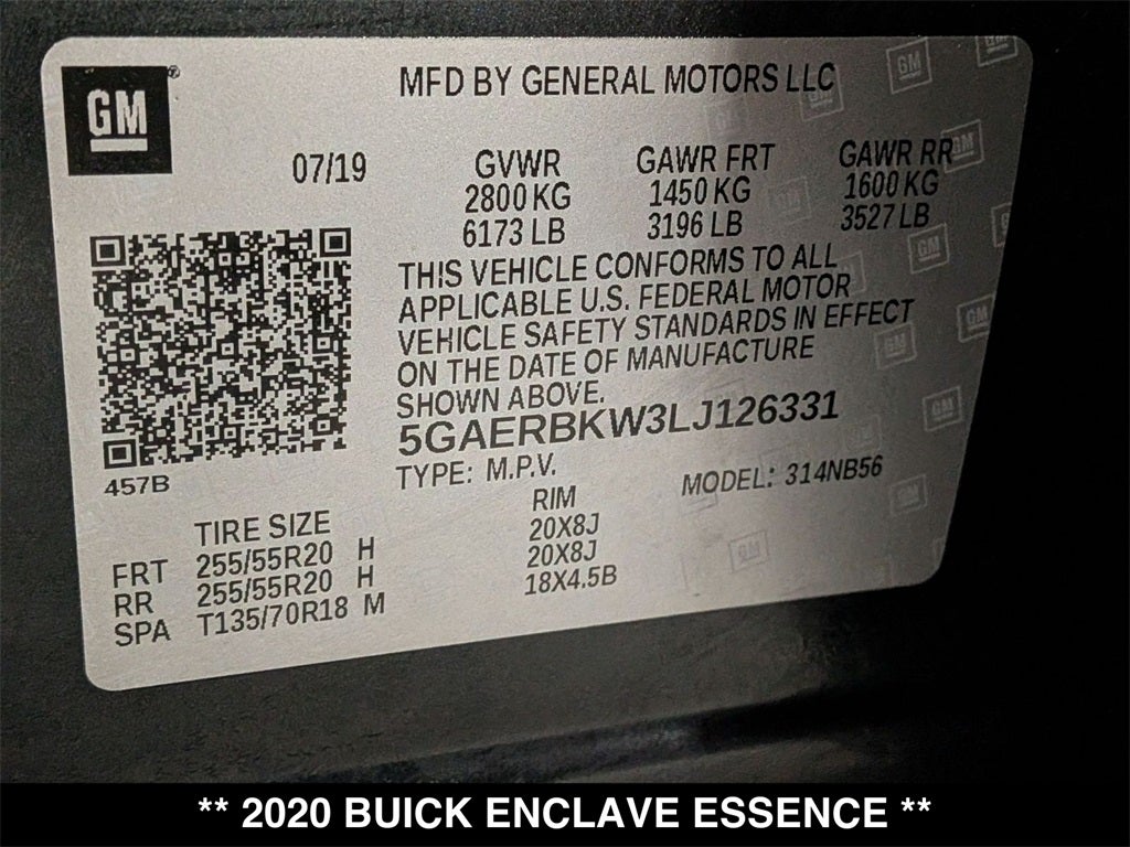 2020 Buick Enclave Essence