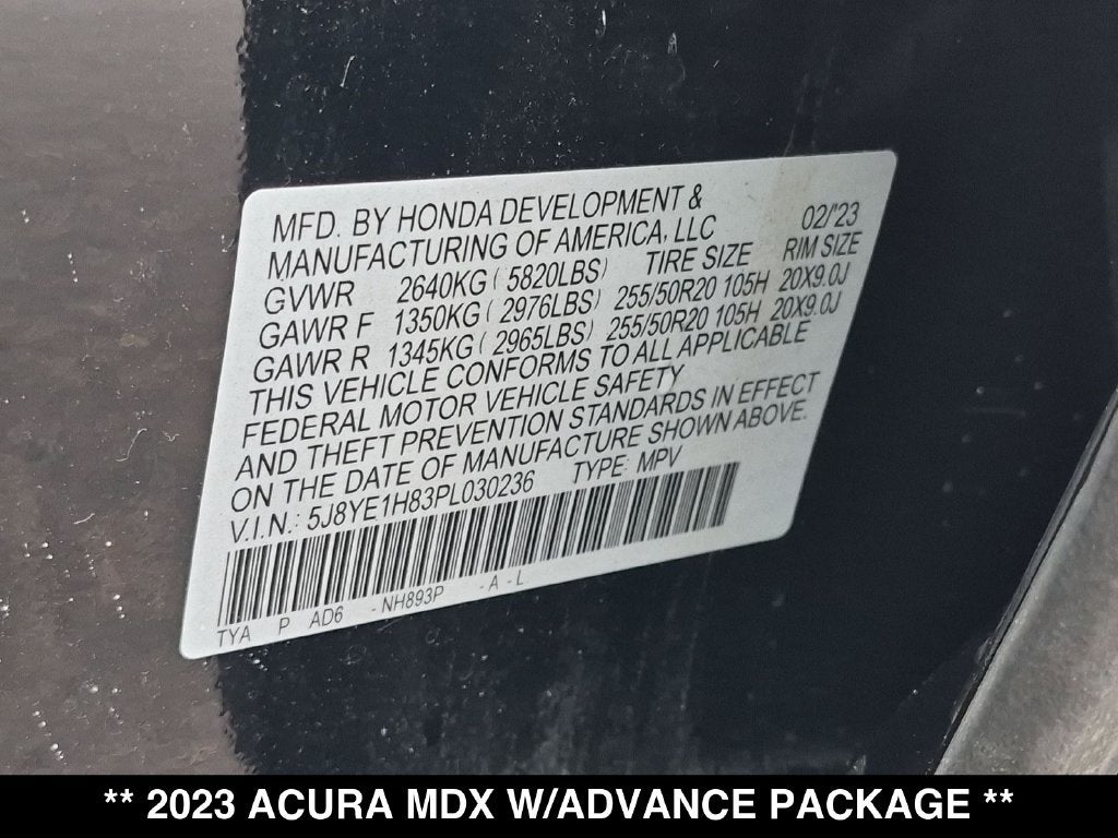 2023 Acura MDX Advance SH-AWD
