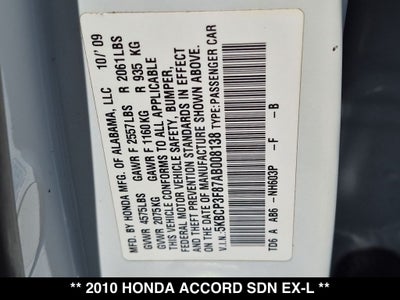 2010 Honda Accord EX-L 3.5