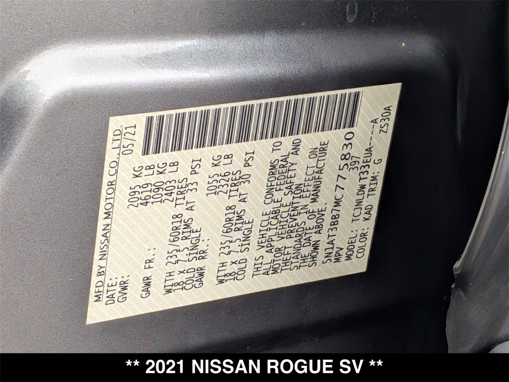 2021 Nissan Rogue SV