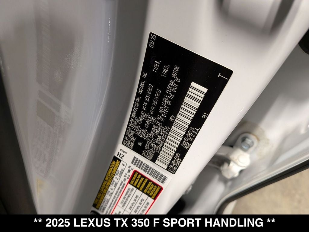 2025 Lexus TX 350 F SPORT Handling