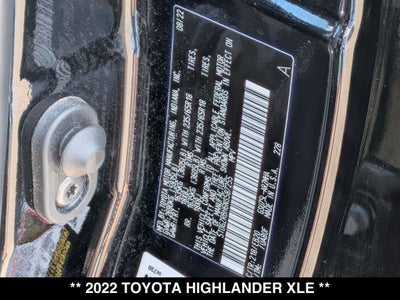 2022 Toyota Highlander XLE