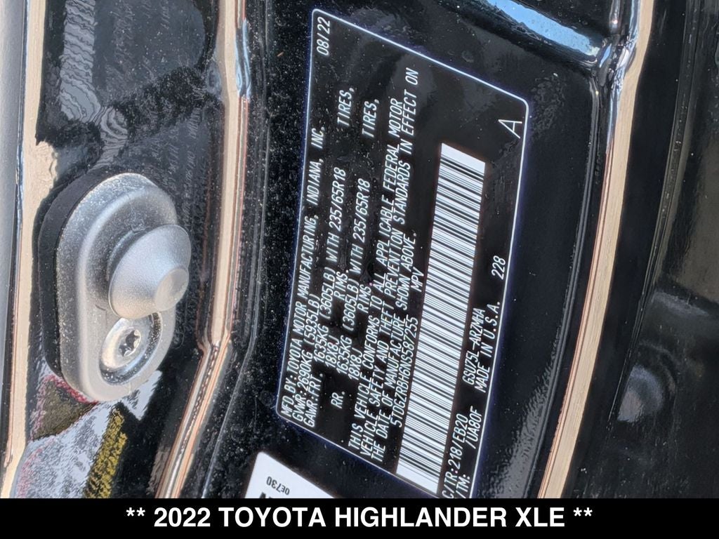 2022 Toyota Highlander XLE