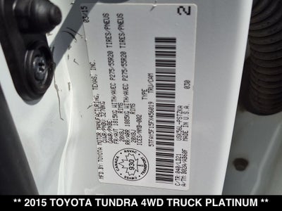 2015 Toyota Tundra 1794 5.7L V8