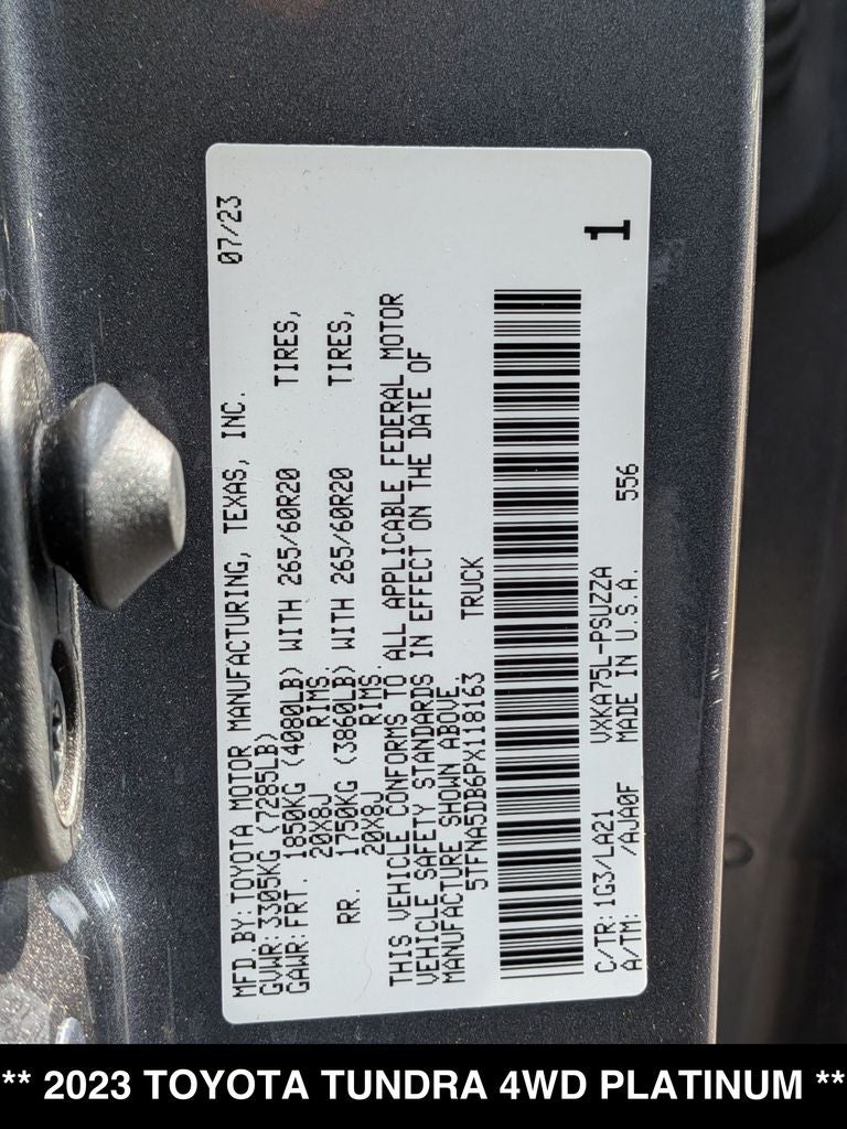 2023 Toyota Tundra Platinum