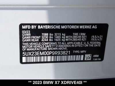 2023 BMW X7 xDrive40i