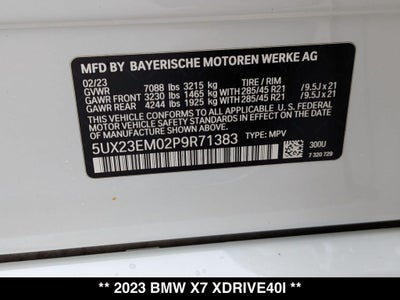 2023 BMW X7 xDrive40i