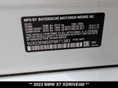 2023 BMW X7 xDrive40i